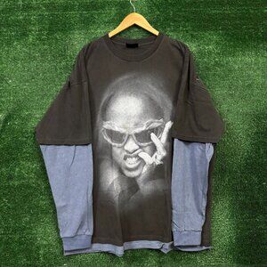 Rihanna 2005 20th Anniversary R20 Layered LS Shirt Size 2XL